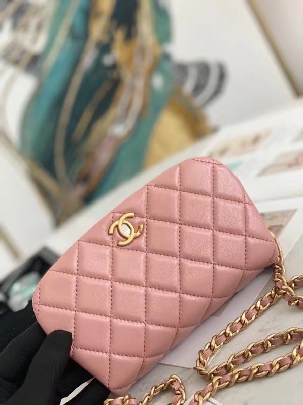 Chanel Small Flap Shoulder Bag Original leather  AP2358 pink