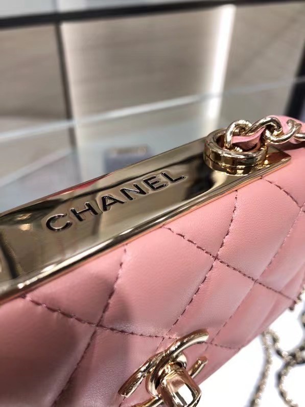 Chanel mini Flap Shoulder Bag Original leather AP2301 pink