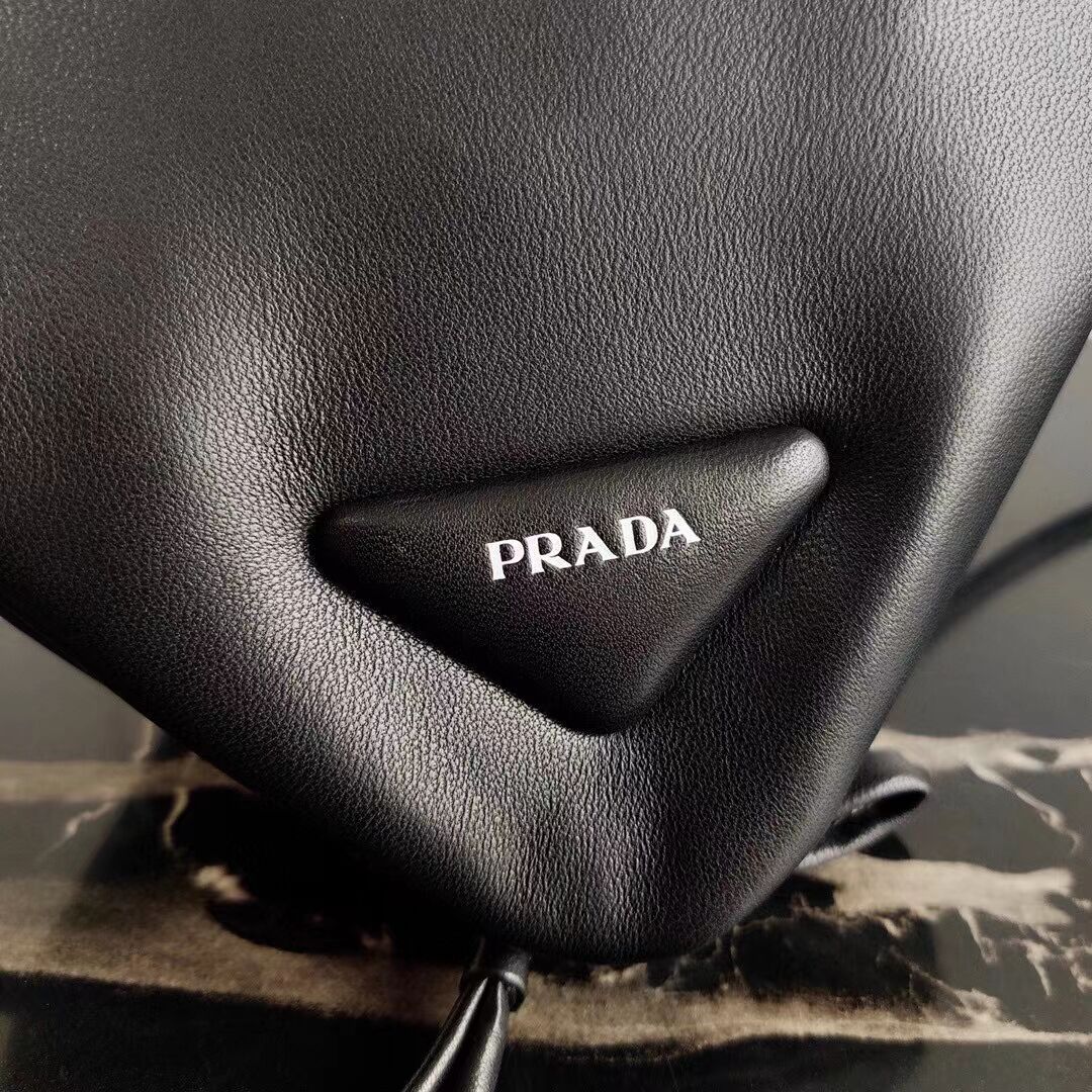 Prada Padded nappa leather handbag 3BA315 black