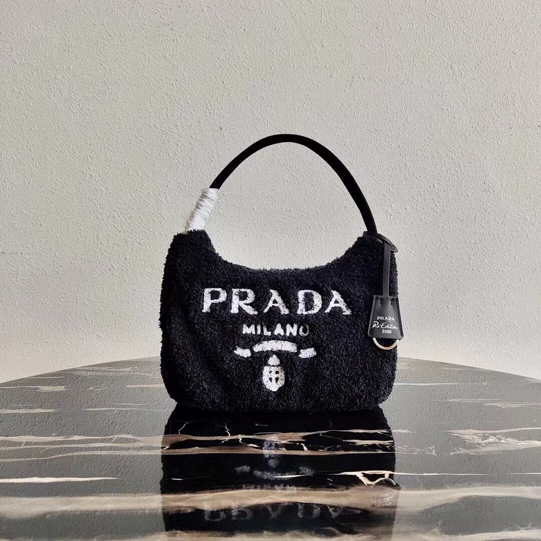 Prada Re-Edition 2000 terry mini-bag 1NE515 black