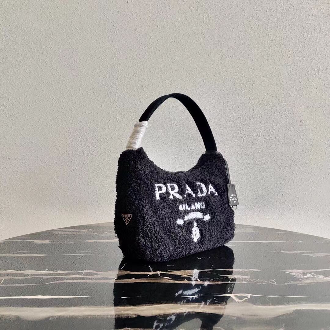 Prada Re-Edition 2000 terry mini-bag 1NE515 black