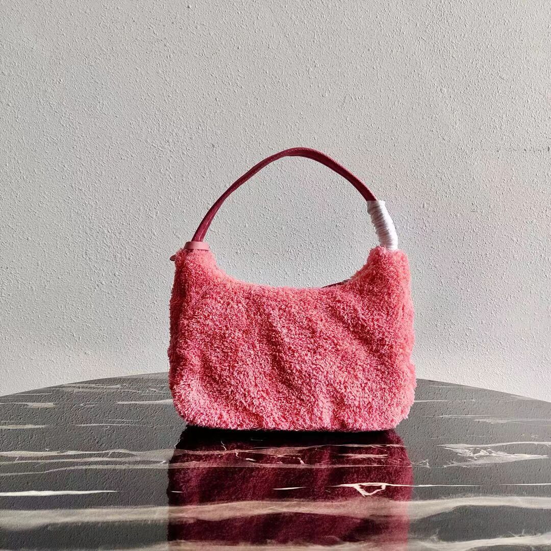 Prada Re-Edition 2000 terry mini-bag 1NE515 pink