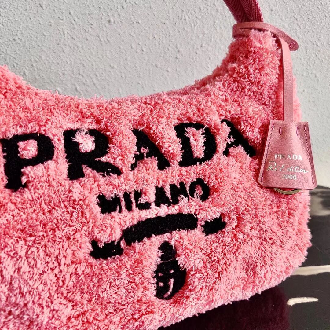 Prada Re-Edition 2000 terry mini-bag 1NE515 pink