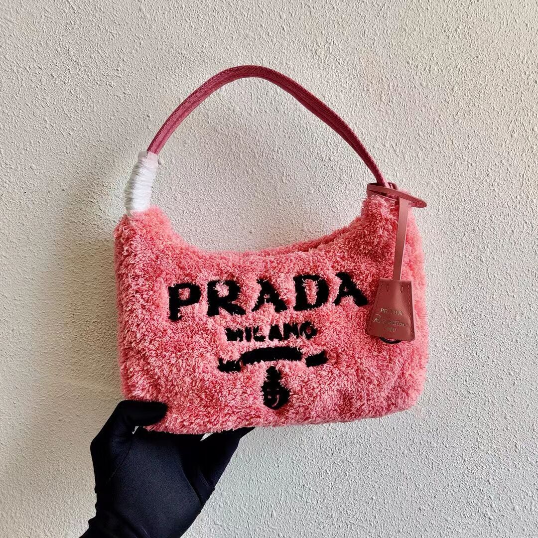 Prada Re-Edition 2000 terry mini-bag 1NE515 pink