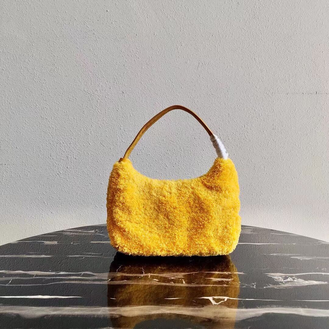 Prada Re-Edition 2000 terry mini-bag 1NE515 yellow