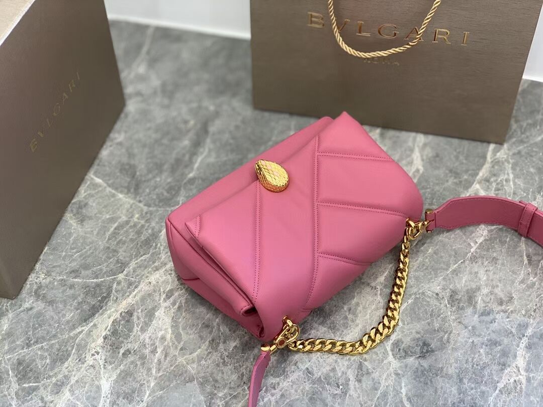 Bvlgari Serpenti Forever leather crossbody bag B219069 rose