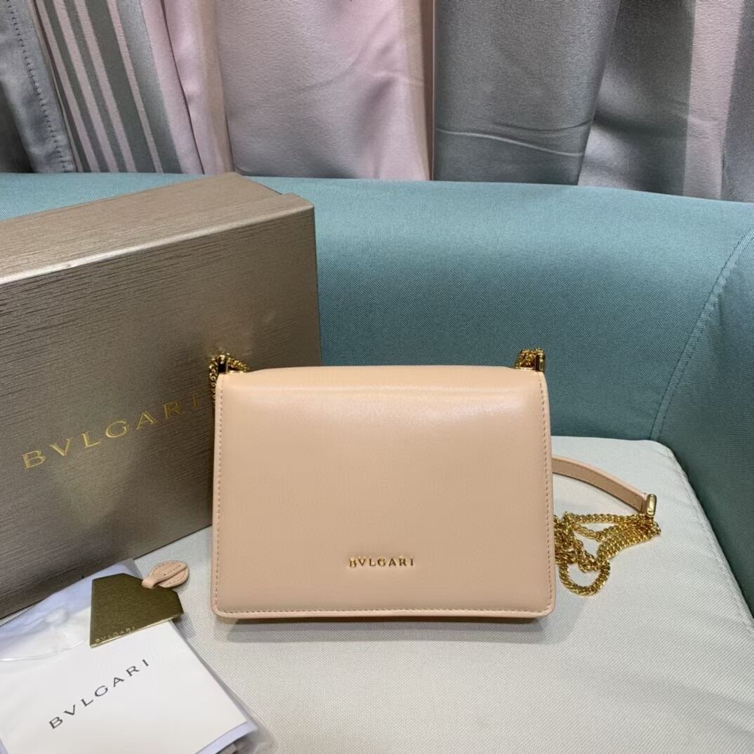 Bvlgari Serpenti Forever leather small crossbody bag B210543 pink