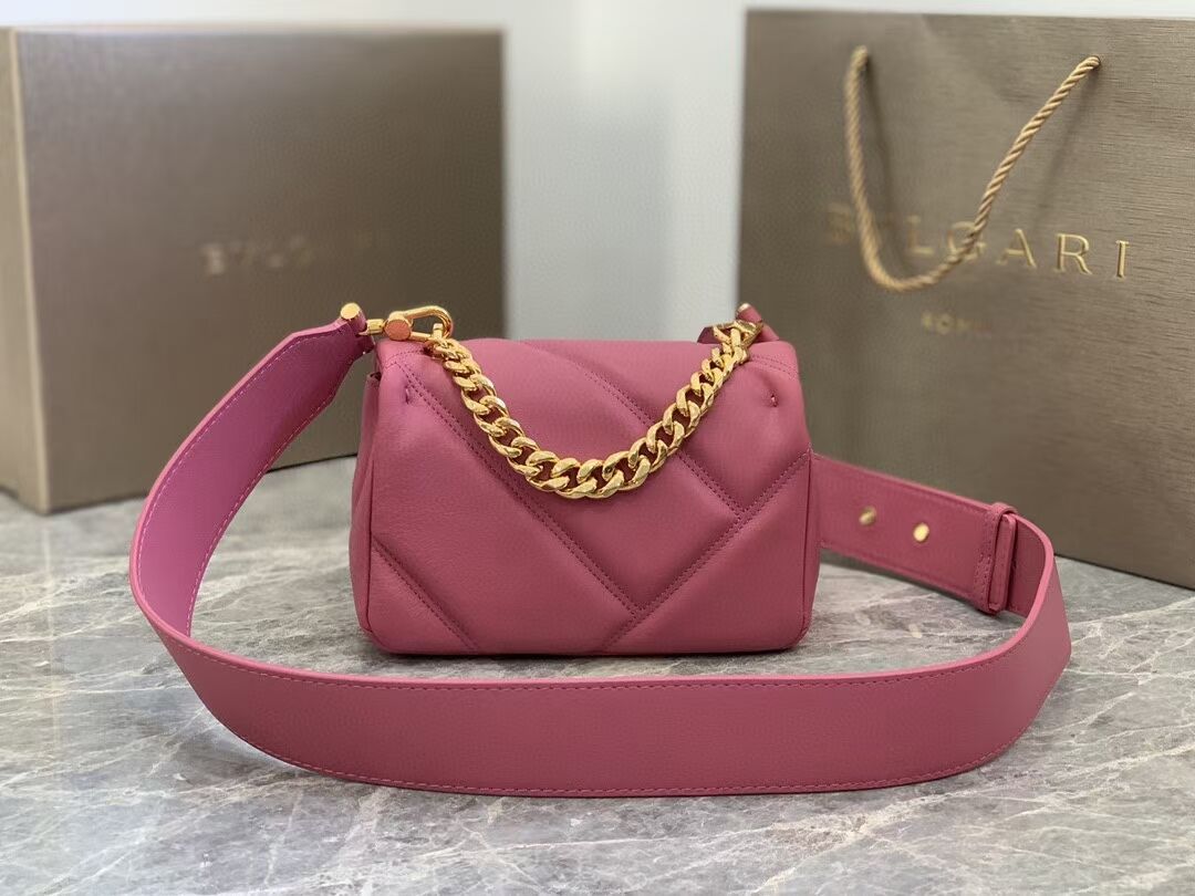 Bvlgari Serpenti Forever leather small crossbody bag B219068 rose