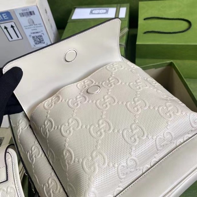 Gucci GG embossed backpack 658579 white