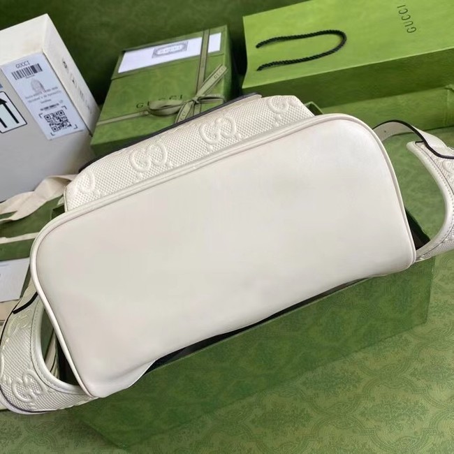 Gucci GG embossed backpack 658579 white