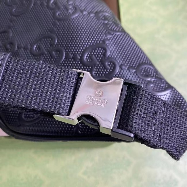 Gucci GG embossed belt bag 658582 black
