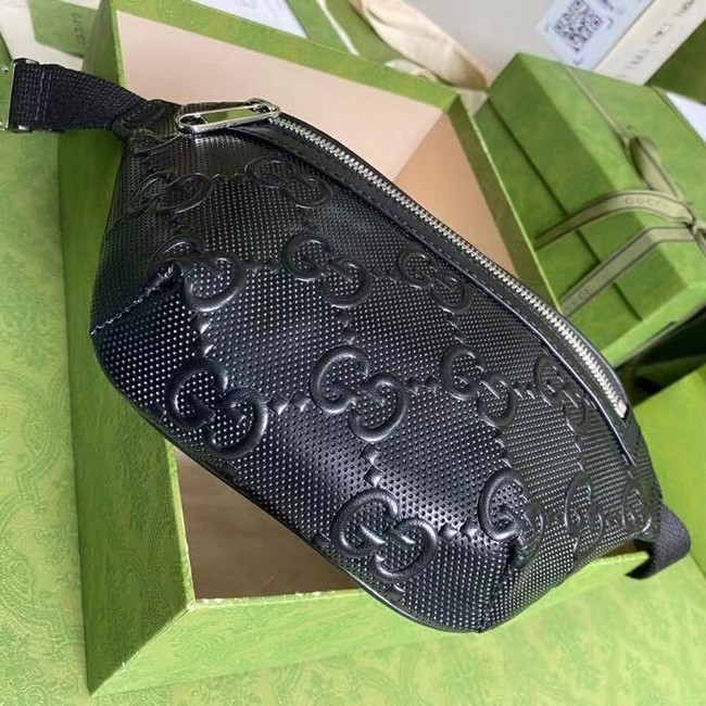 Gucci GG embossed belt bag 658582 black