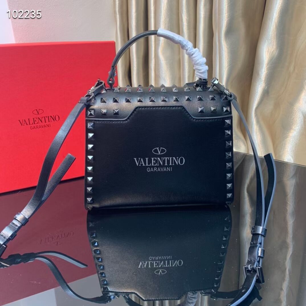 VALENTINO Origianl leather tote bag V4071B black