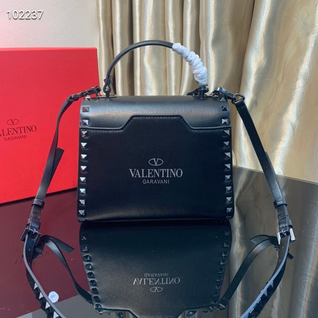 VALENTINO Origianl leather tote bag V4071D black