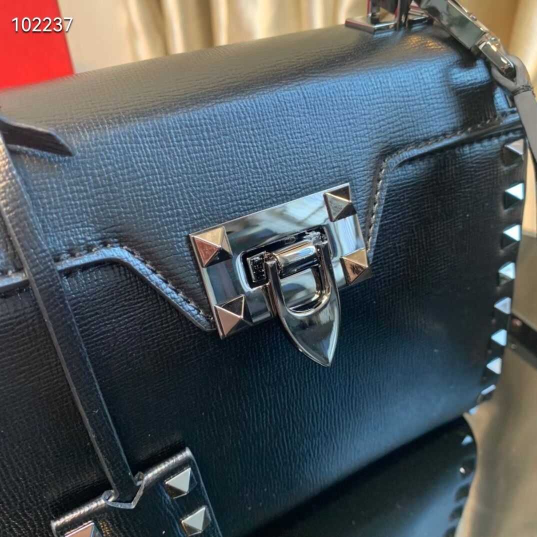 VALENTINO Origianl leather tote bag V4071D black