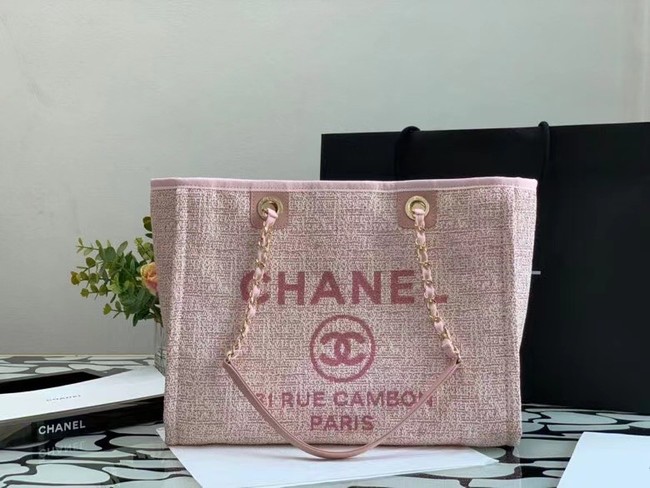Chanel Shopping bag MM A67001 pink