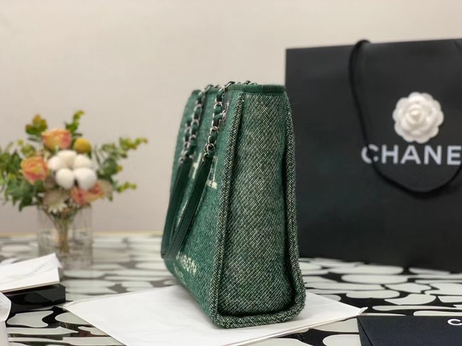 Chanel small Shopping bag A66940 green