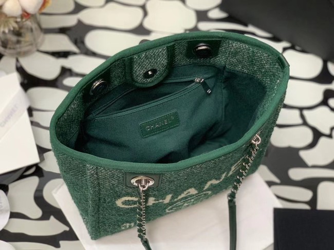 Chanel small Shopping bag A66940 green