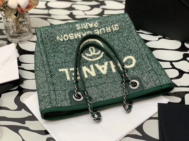 Chanel small Shopping bag A66940 green