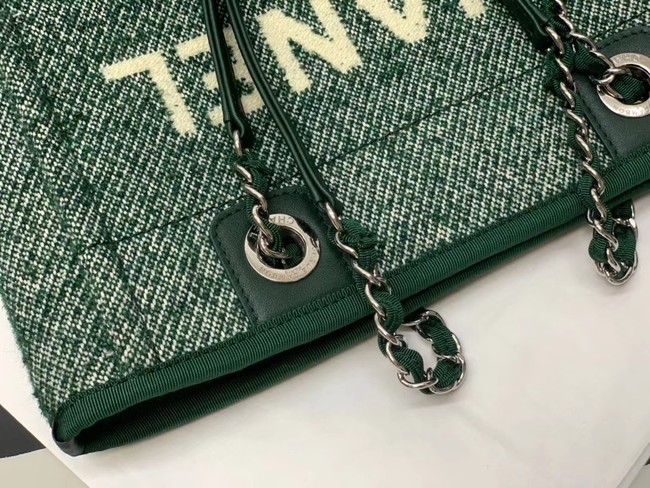 Chanel small Shopping bag A66940 green