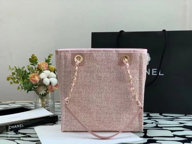 Chanel small Shopping bag A66940 pink