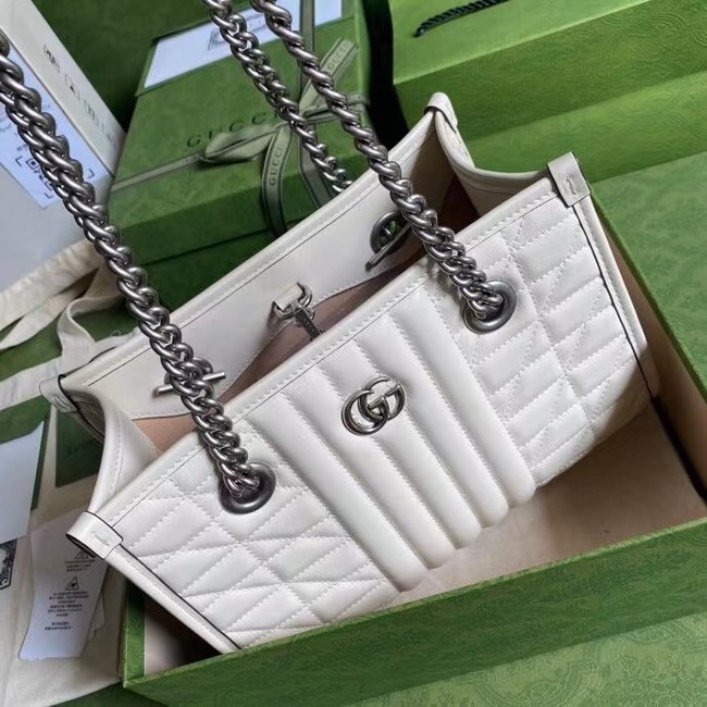 Gucci small leather shoulder bag 681483 white