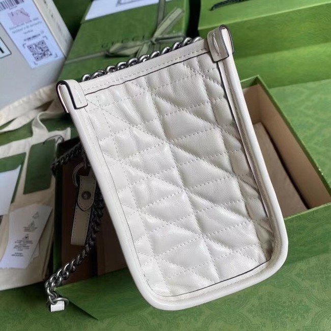 Gucci small leather shoulder bag 681483 white