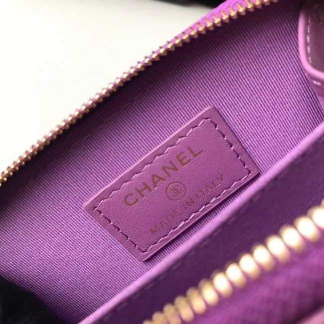 Chanel card holder Calfskin AP1650 Lavender