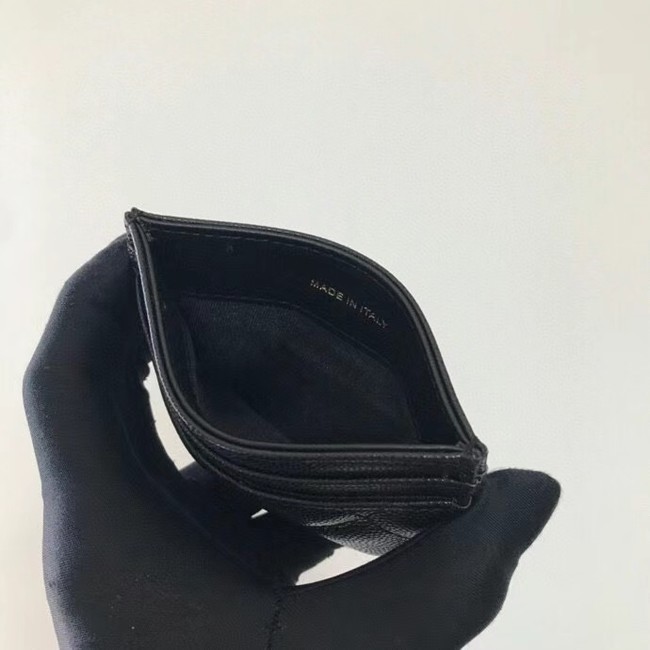 Chanel card holder Calfskin AP2039 black