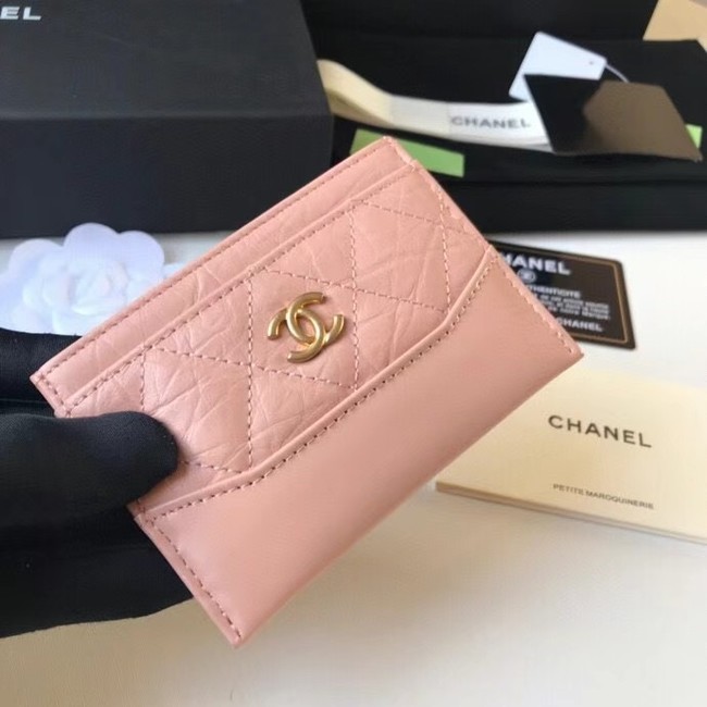 Chanel classic wallet Calfskin & Gold-Tone Metal A84368 pink