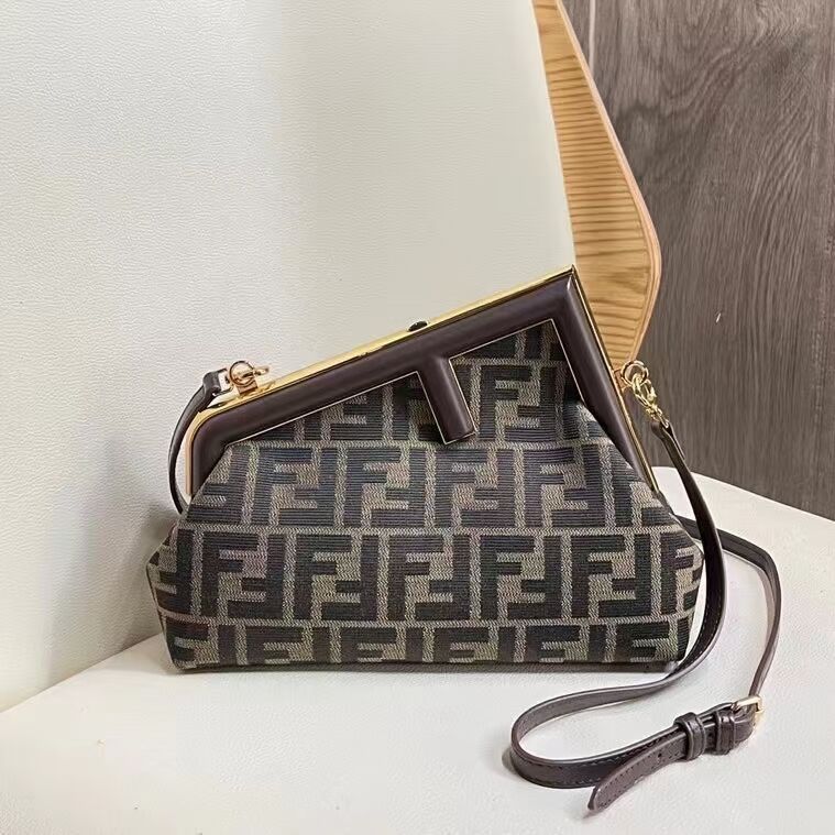 FENDI FIRST fabric bag 5FB2322 Brown