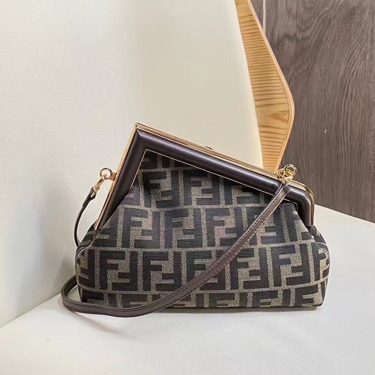 FENDI FIRST fabric bag 5FB2322 Brown