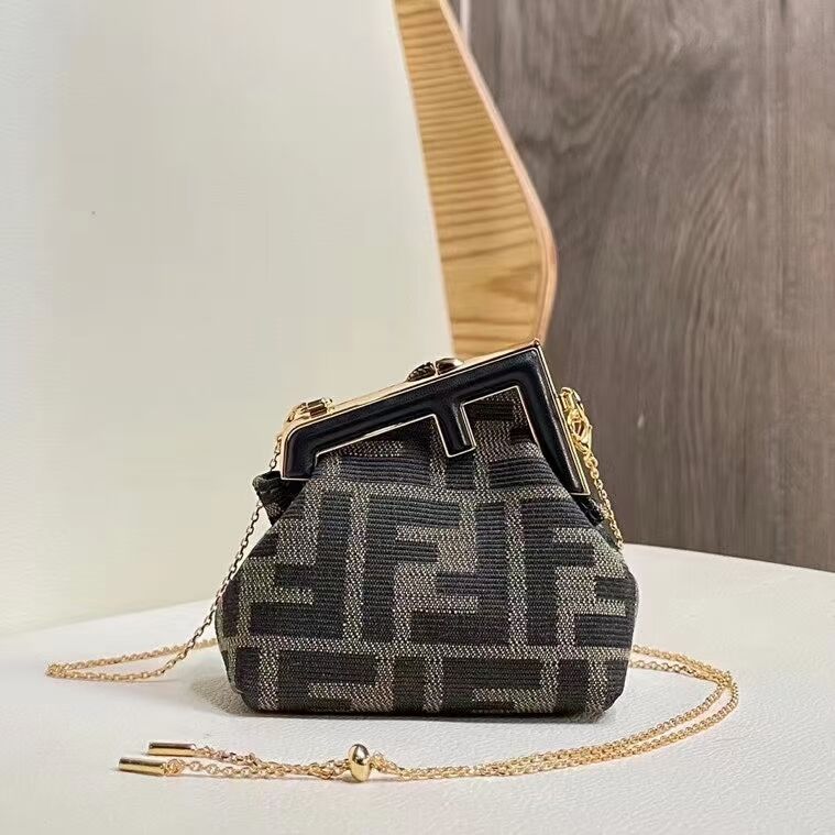 FENDI FIRST mini fabric bag 5FB2321 black