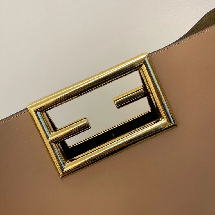 FENDI WAY MEDIUM Beige leather bag 8BH391AAI