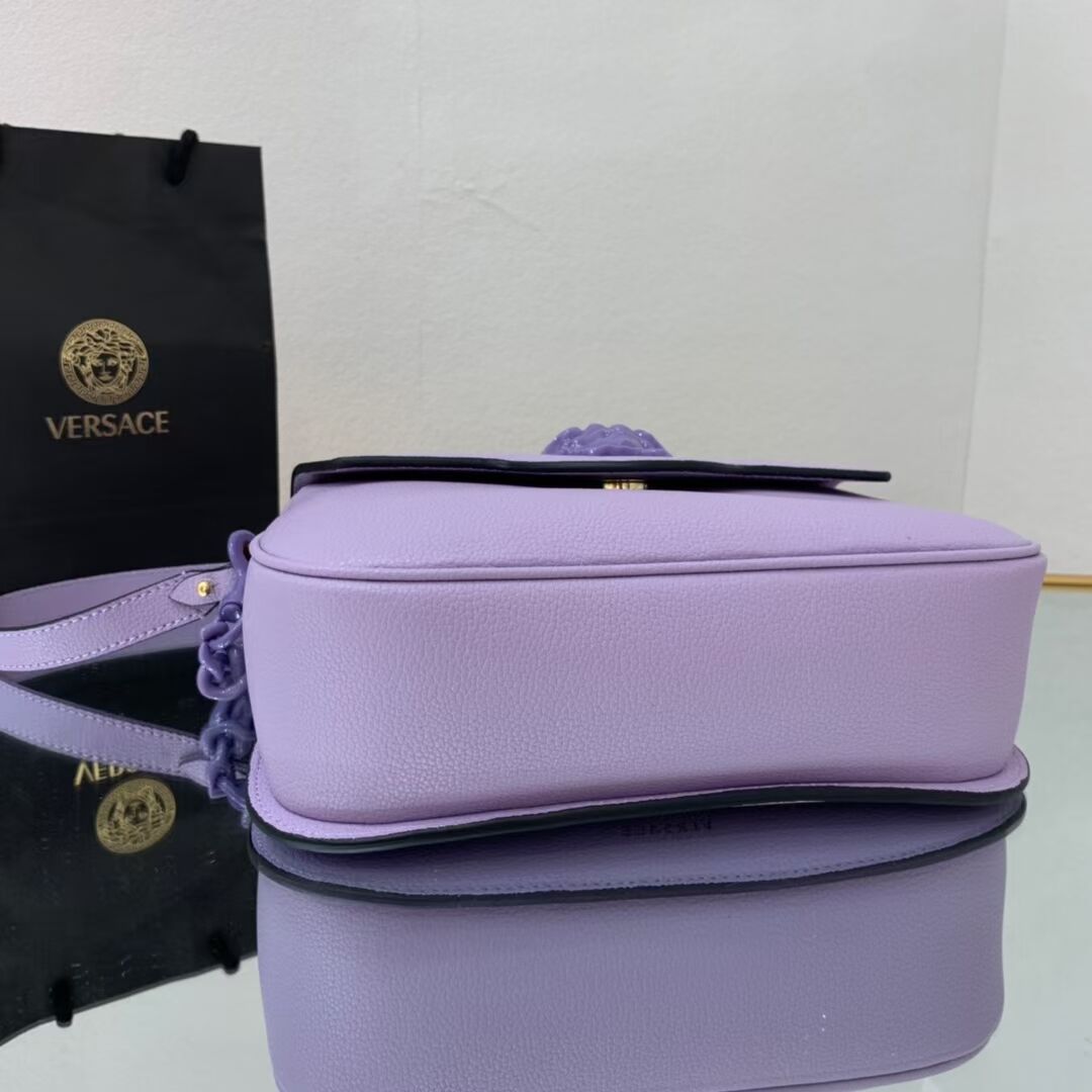 Versace Original medium Calfskin Leather Bag FS1067 Lavender