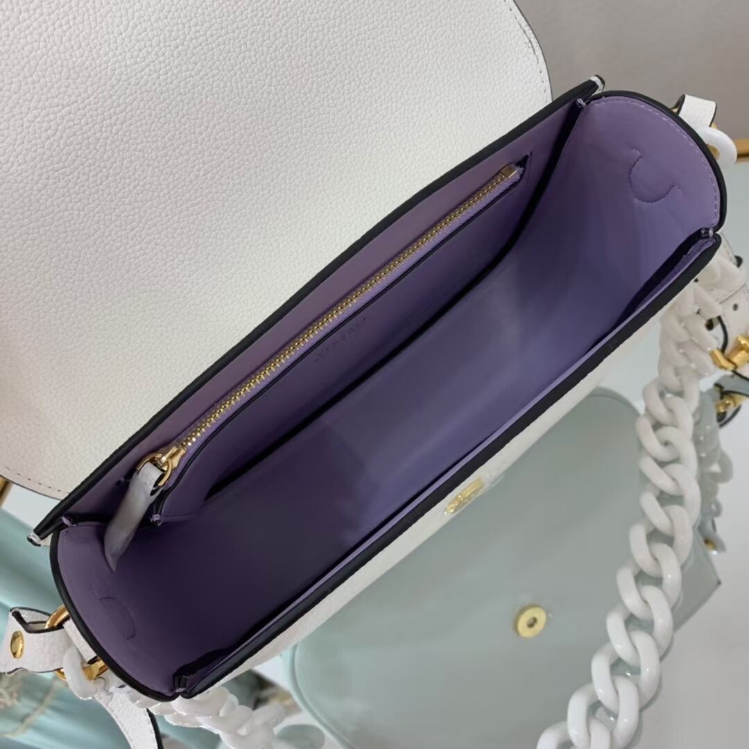 Versace Original medium Calfskin Leather Bag FS1067 white