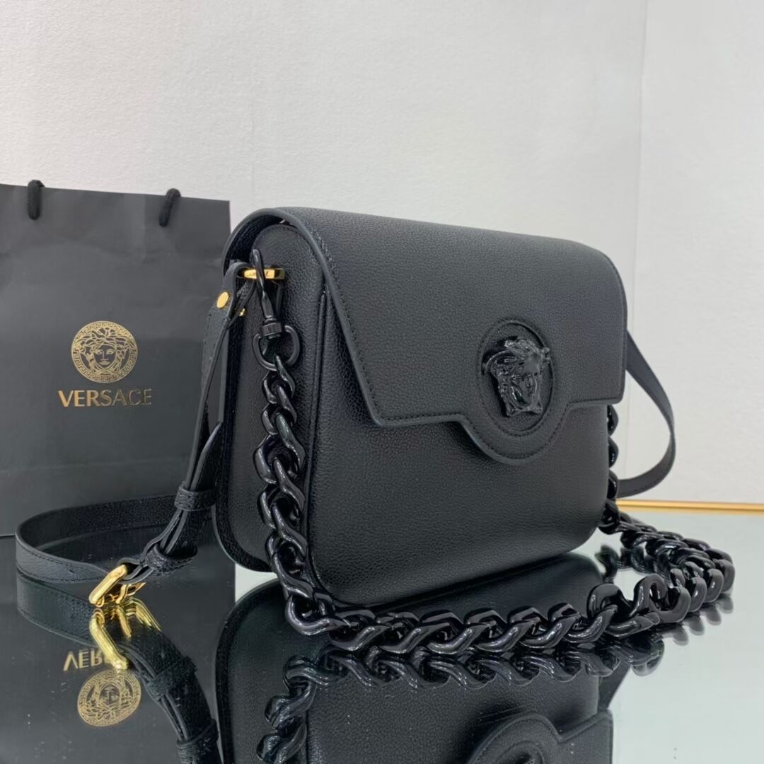 Versace Original medium Calfskin Leather Bag FS1067A black