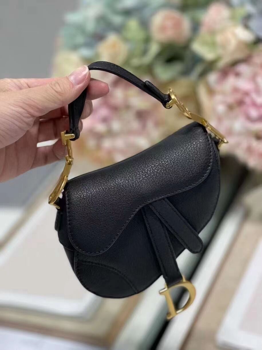 DIOR SADDLE BAG mini Calfskin C8160 black