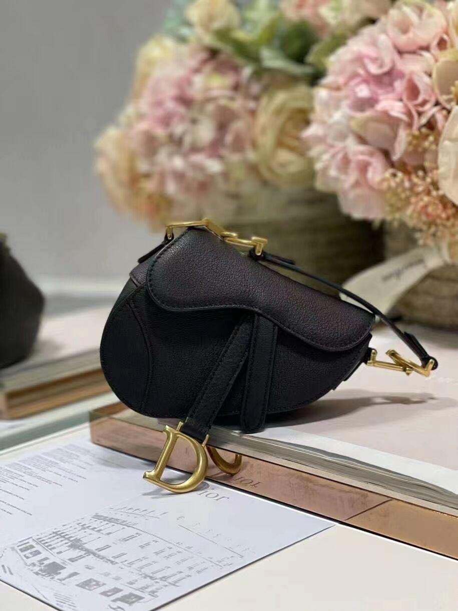 DIOR SADDLE BAG mini Calfskin C8160 black