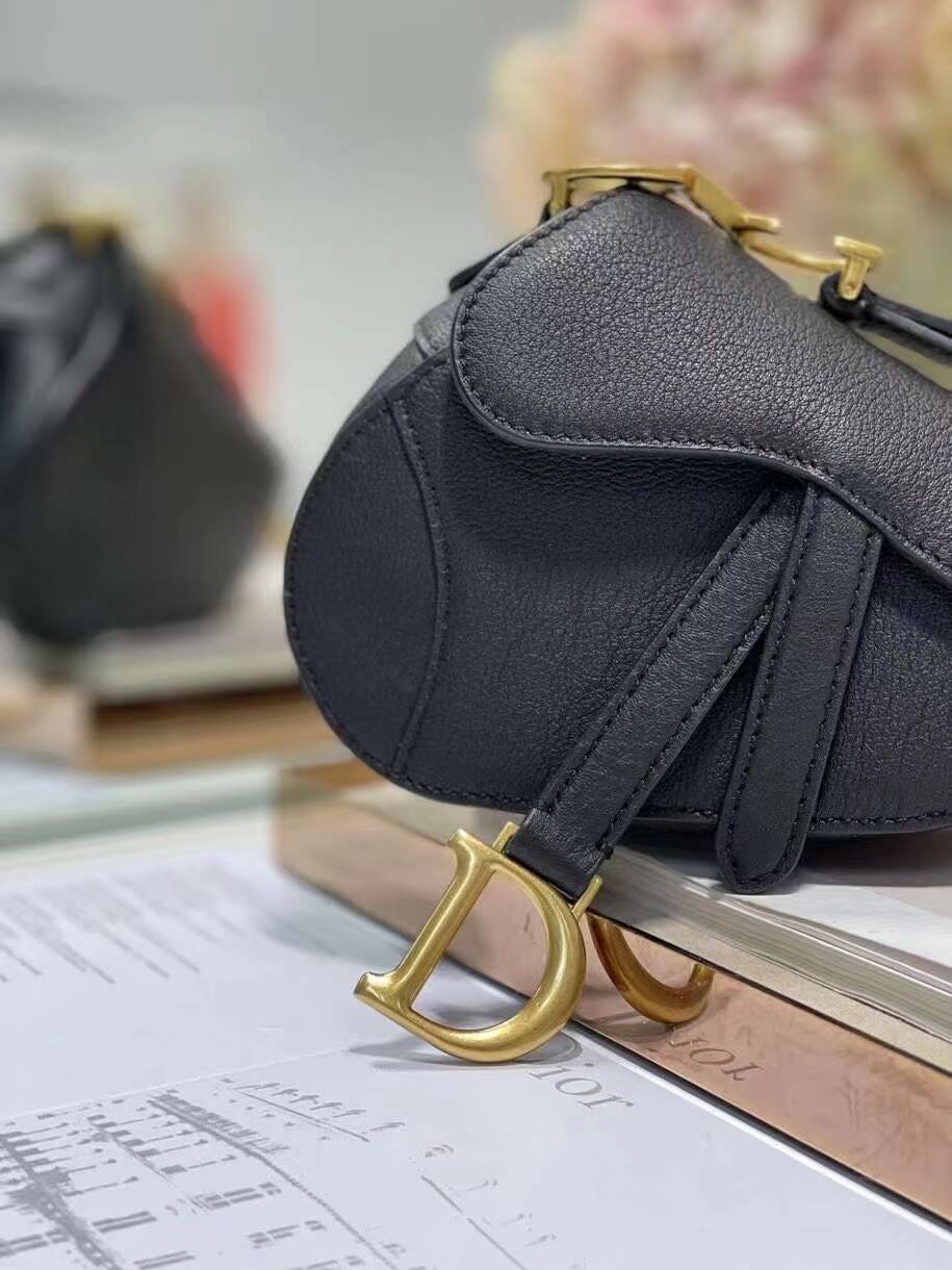 DIOR SADDLE BAG mini Calfskin C8160 black