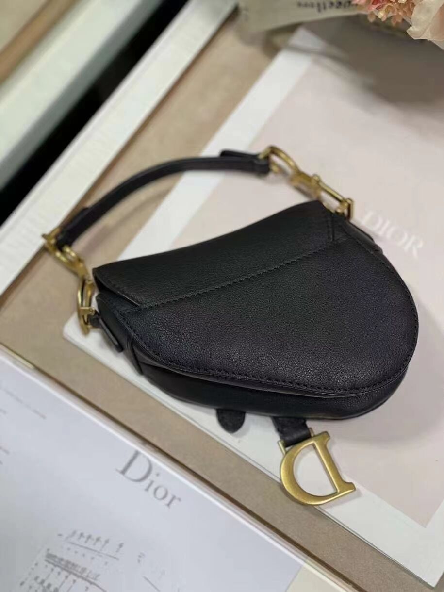 DIOR SADDLE BAG mini Goatskin C8160 black