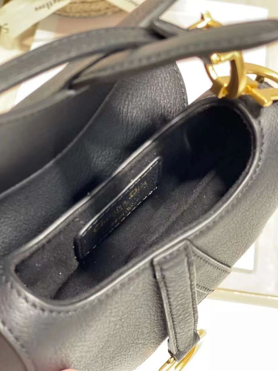 DIOR SADDLE BAG mini Calfskin C8160 black