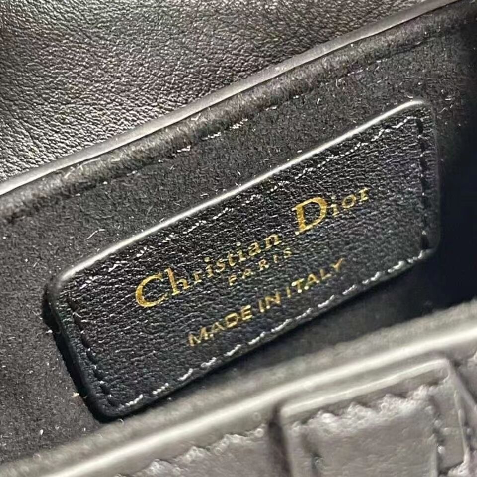 DIOR SADDLE BAG mini Calfskin C8160 black