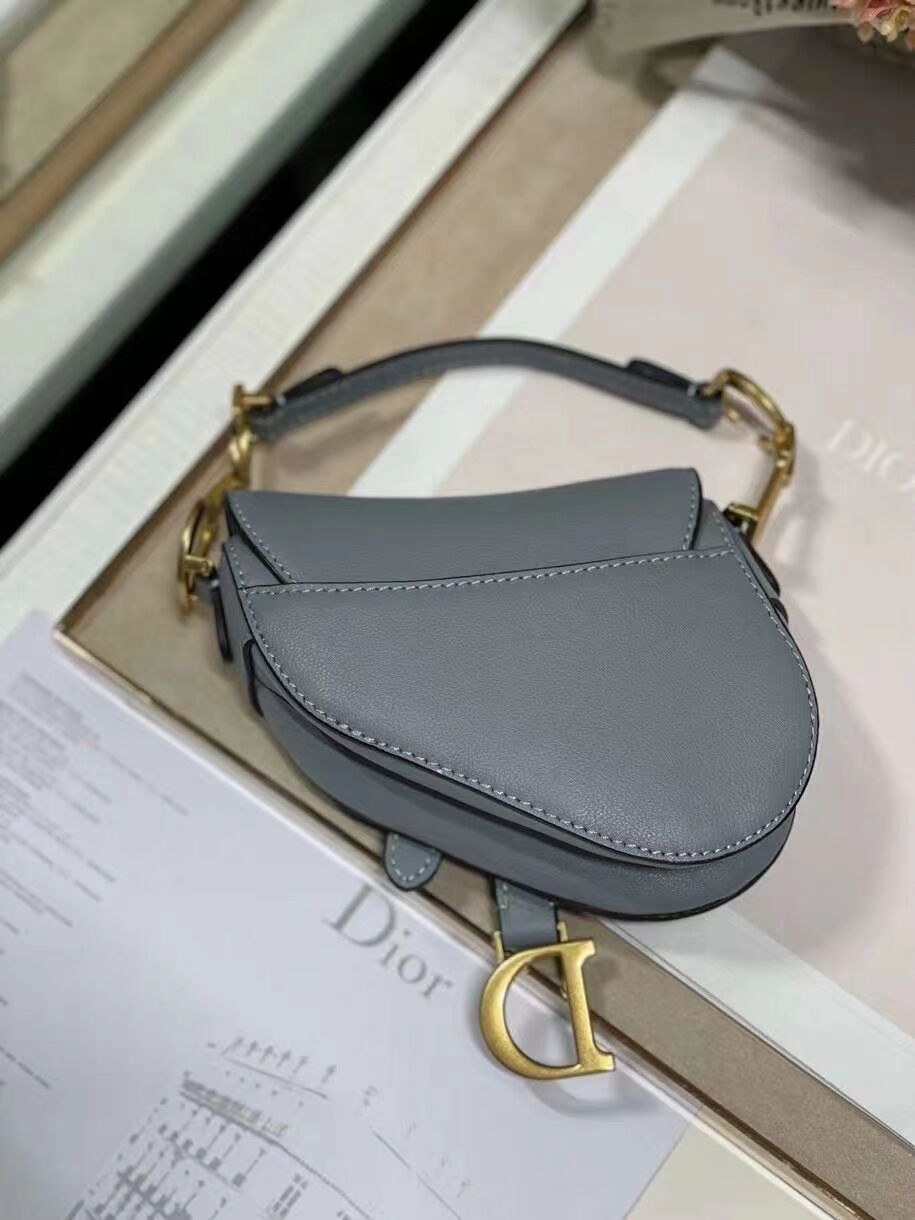 DIOR SADDLE BAG mini Calfskin C8160 blue