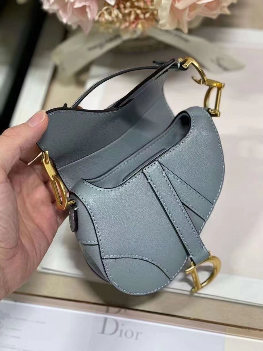 DIOR SADDLE BAG mini Calfskin C8160 blue