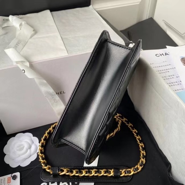 Chanel small Flap Shoulder Bag Original leather AS2714 black