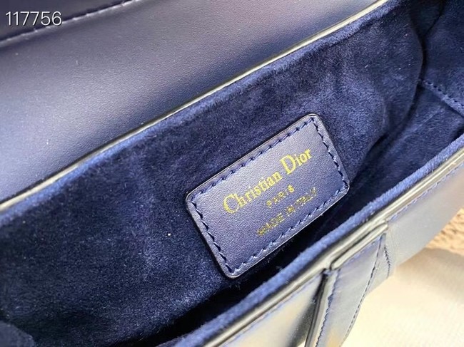 DIOR SMALL SADDLE BAG Calfskin M0445CW BLUE