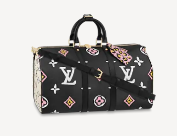 Louis Vuitton KEEPALL BANDOULIERE 45 M58656 black