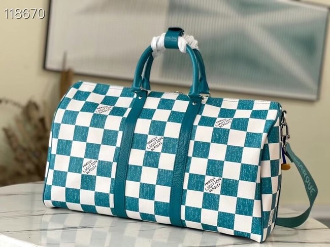 Louis Vuitton KEEPALL BANDOULIERE 45 N80404 Teal