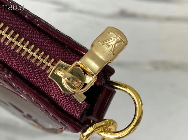 Louis Vuitton Monogram Vernis MINI POCHETTE ACCESSOIRES M58009 violet